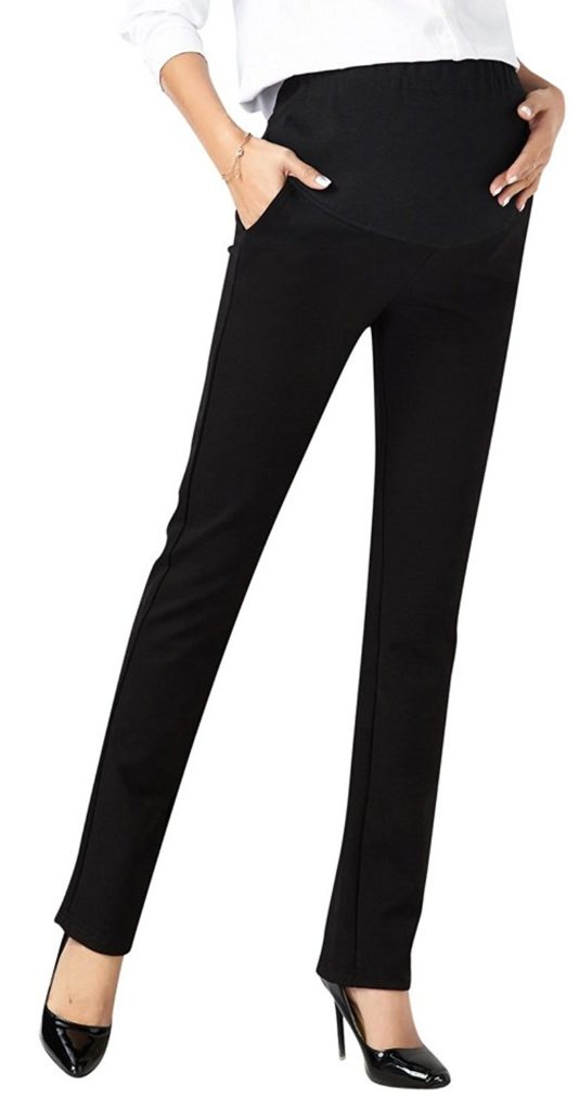 Foucome Womens Maternity Bootcut Stretch Career Dress Pants Work Office ...