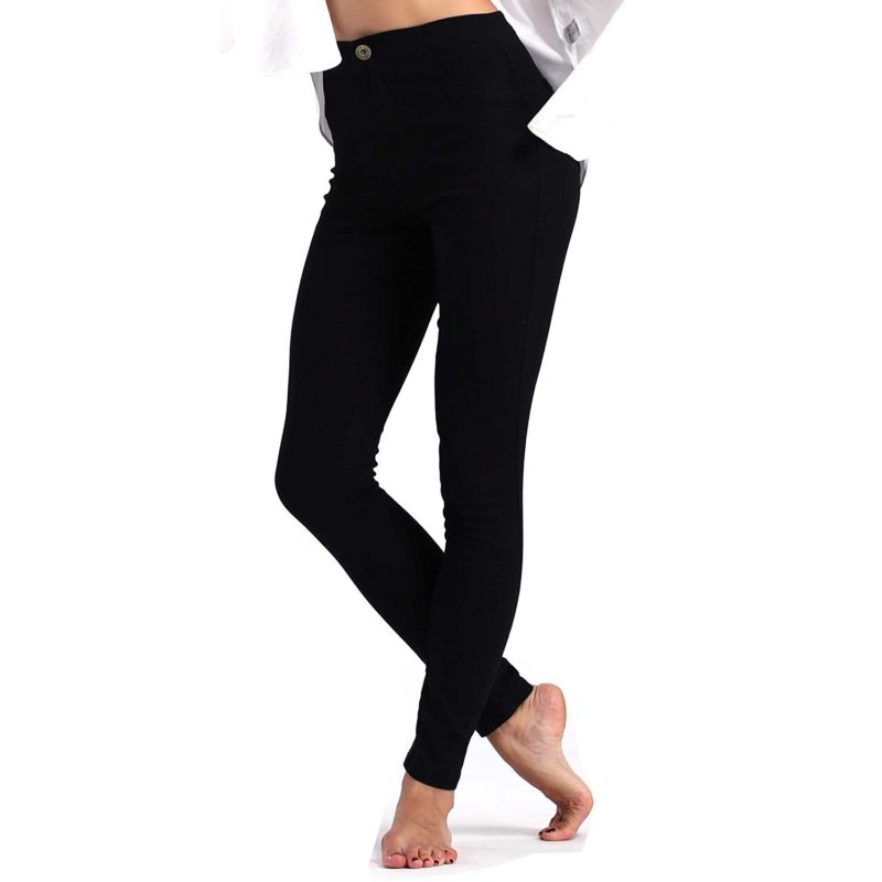 June Julien Women’s Basic Jeans Jeggings Stretch Denim Skinny Pants ...