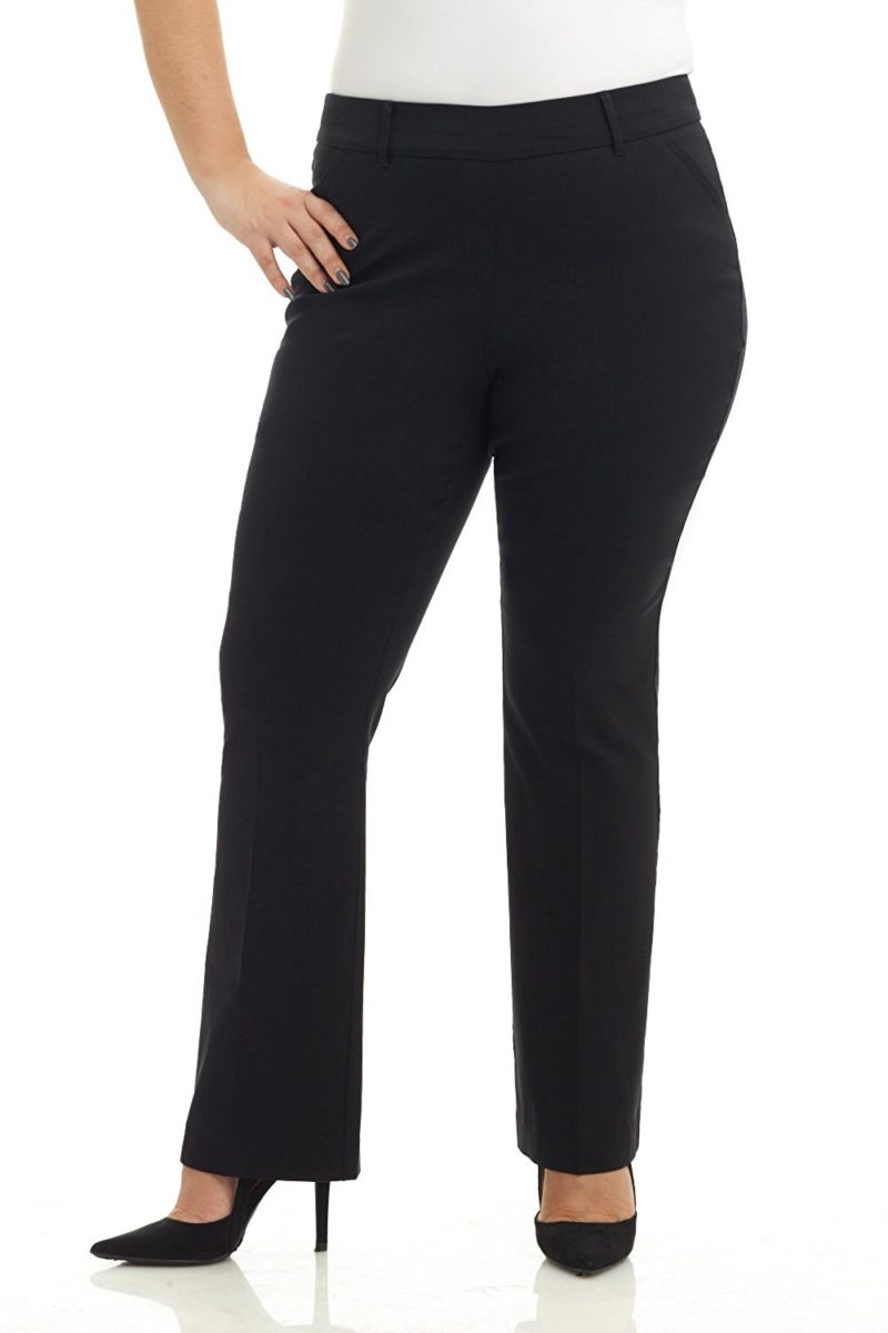 Rekucci Curvy Woman Ease In To Comfort Fit Barely Bootcut Plus Size ...