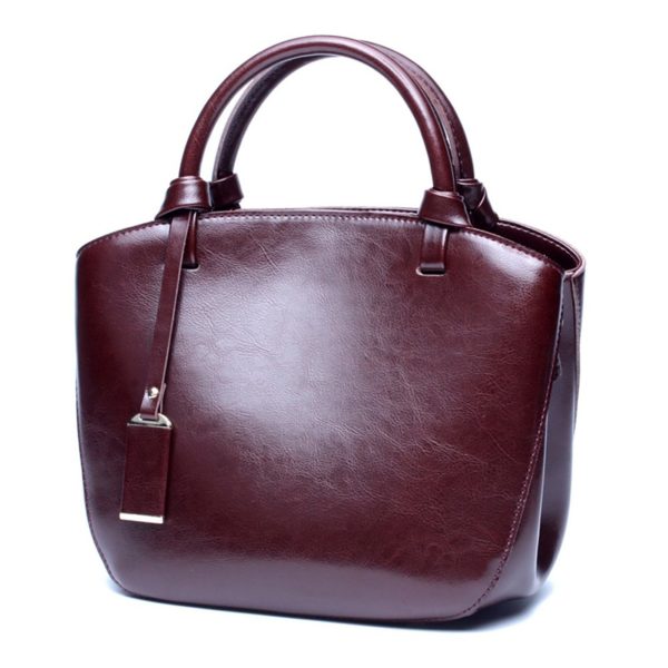 Covelin Genuine Leather Handbag Womens Retro Middle Size Tote Shoulder Bag - Shop2online best ...