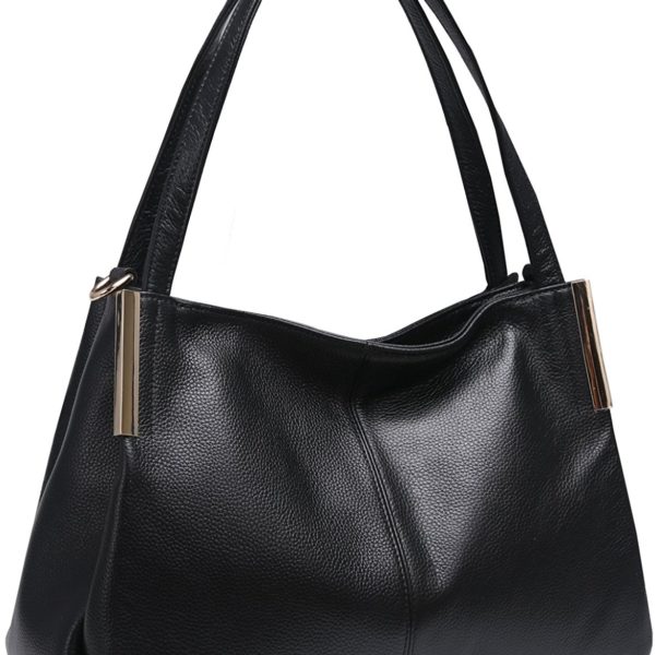 Heshe Women’s Leather Handbags Top Handle Totes Bags Shoulder Handbag ...
