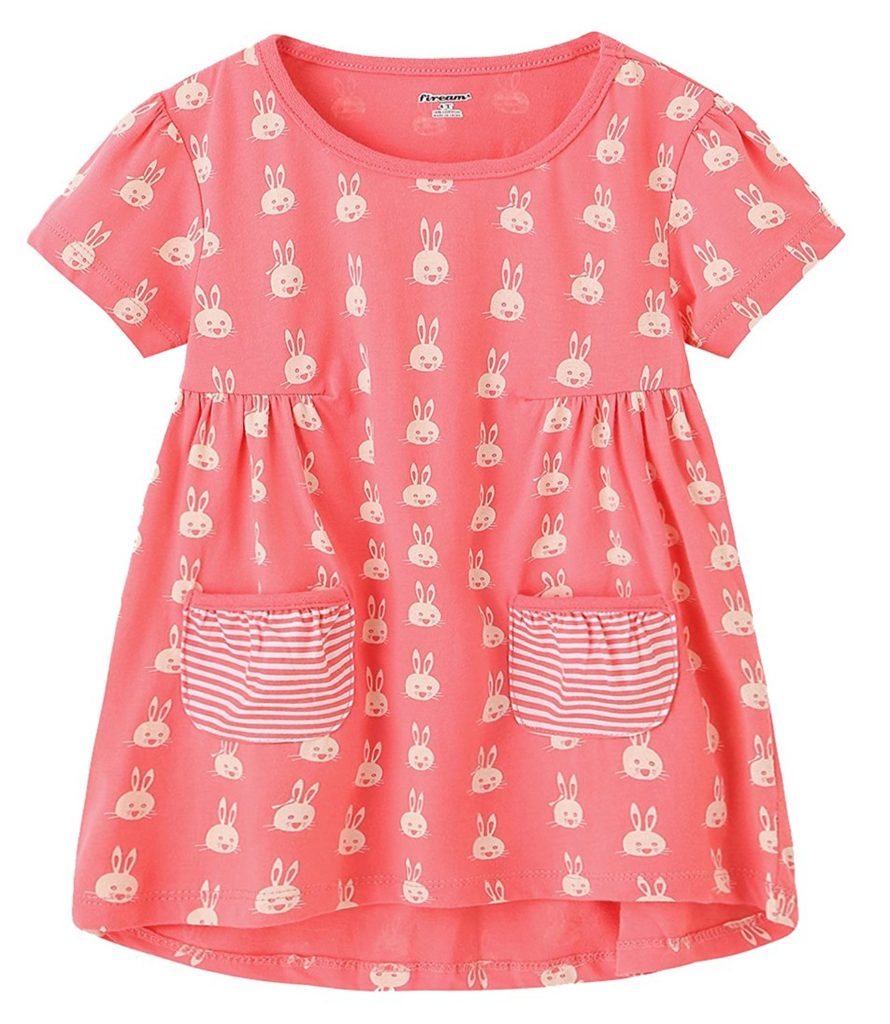 Fiream Girls Summer Short Sleeves Cotton Casual Dress - Shop2online ...