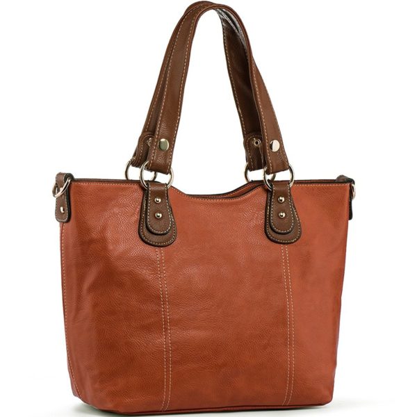 Women Handbags UTAKE Shoulder Tote PU Leather Top Handle Purses Large ...