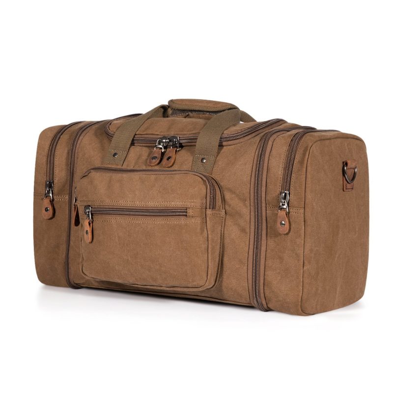 Plambag Unisex’s Canvas Duffel Bag Oversized Travel Tote Luggage Bag ...