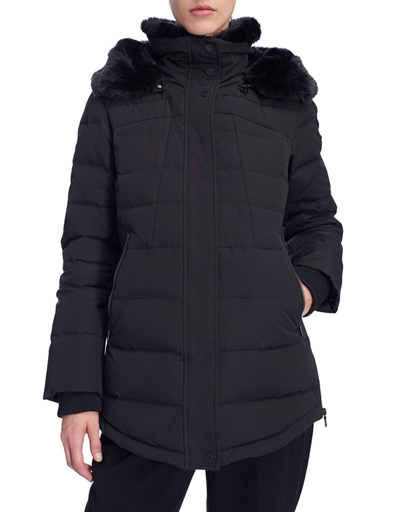 Alpine North Women’s Vegan Fur Down Short Parka Jacket Winter Coat ...