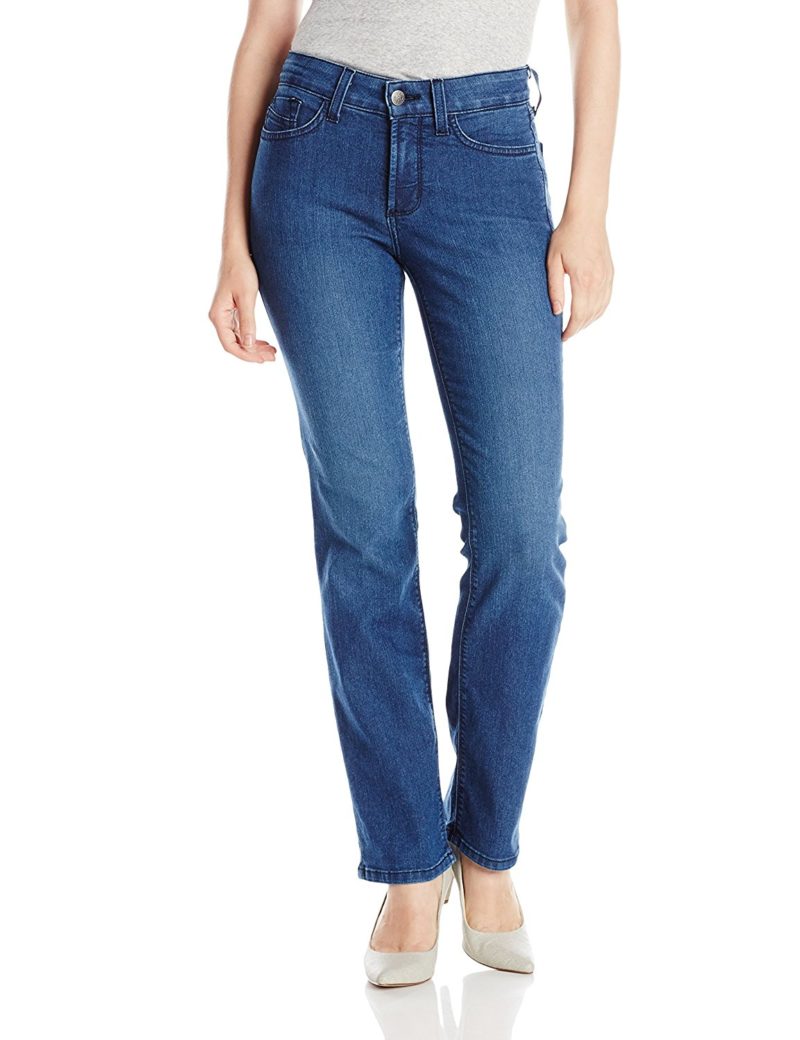 NYDJ Women’s Petite Hayley Straight Jean with Five-Pocket Styling ...