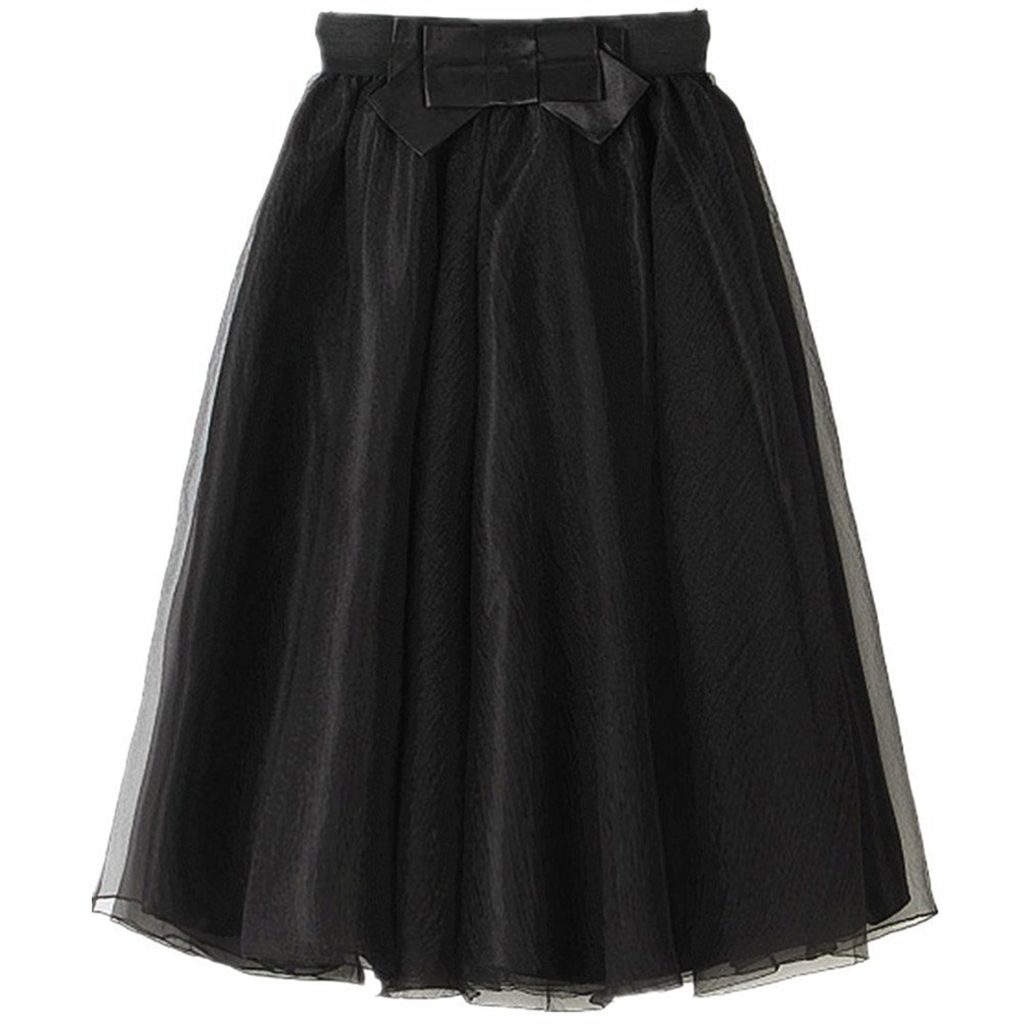 YSJ Lady’s Organza Princess Skirt Bowknot Pleated Midi/Knee Length Tutu ...