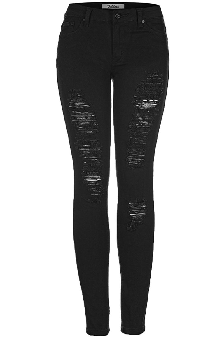 2LUV Women’s Distressed Skinny Jeans – Shop2online best woman's fashion ...