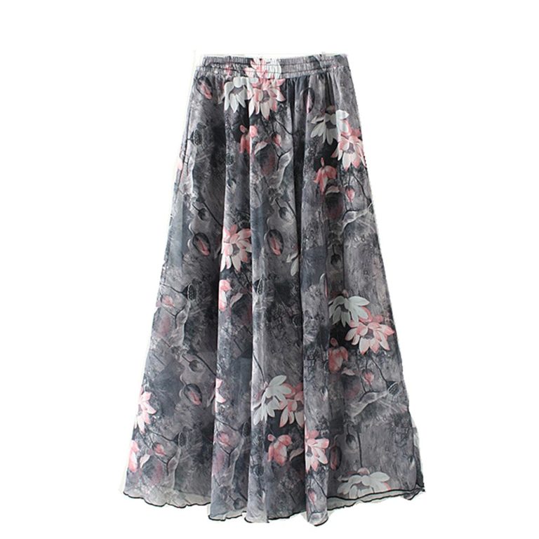Eleter Girl's Chiffon Skirt Long Skirt Fit S-M - Shop2online best woman ...