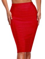 Hego Women’s Stripe Wear to Work Bandage Bodycon Midi Skirts H1863 ...