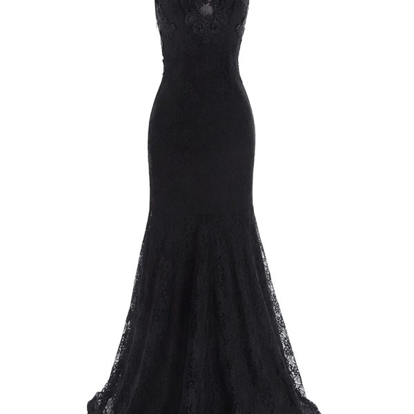 Kate Kasin Sleeveless V-Neck Lace Ball Evening Prom Dress KK1047 ...