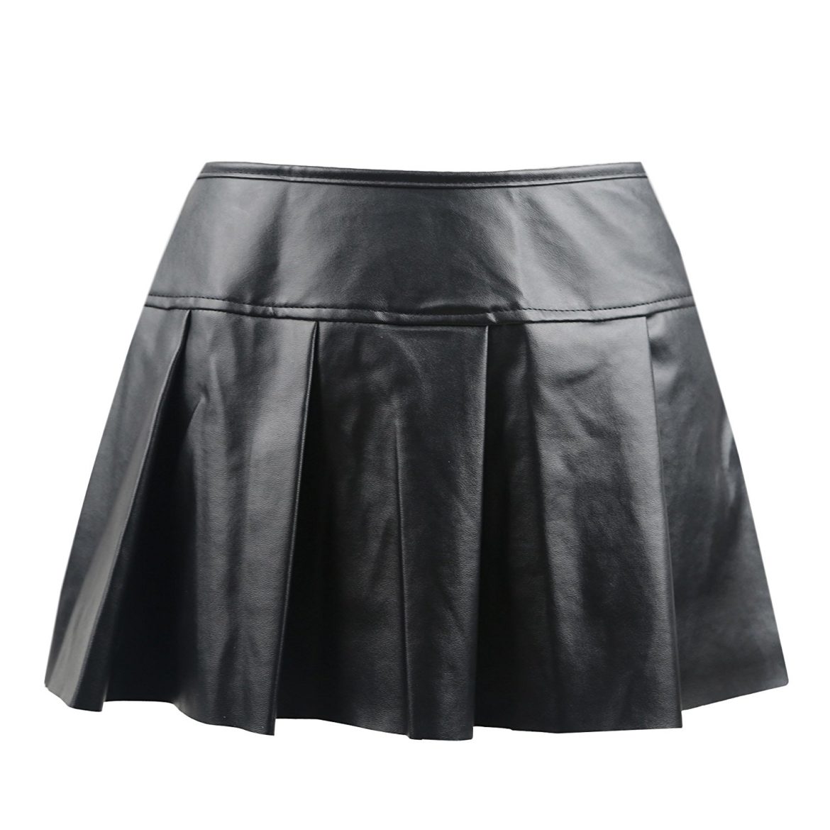 Killreal Women’s Punk Rock Faux Leather Bodycon Short Skirt ...