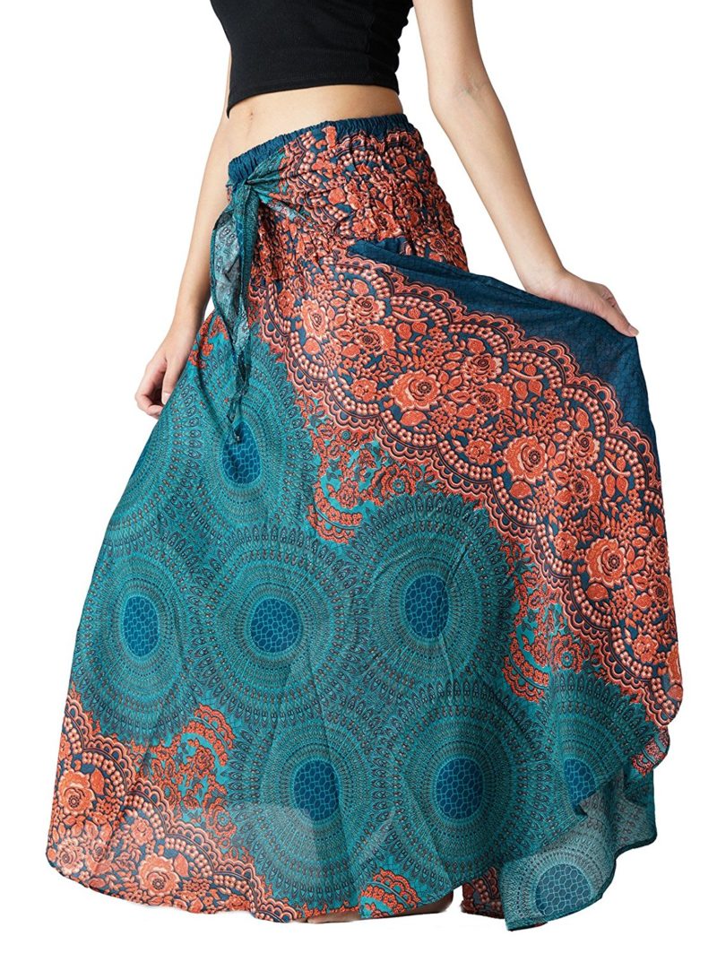 Bangkokpants Women's Long Hippie Bohemian Skirt Gypsy Dress Boho ... Gypsy Boho Dress
